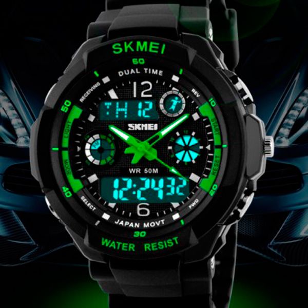 Skmei S-Shock Green 0931